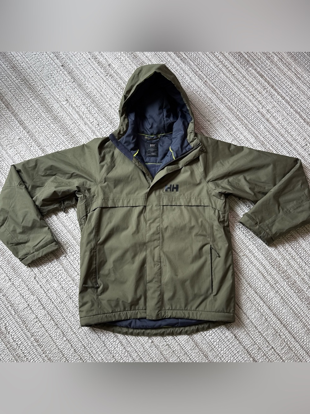 Helly Hansen Men's Dubliner Insulated Jacket Size M Utility Green H2FLOW
